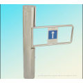 S304 Stainless Steel Cylinder Type Half Height Turnstile With One Way / Double Way